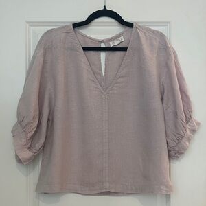 Velvet Women's Pink Blush V-Neck Blouse